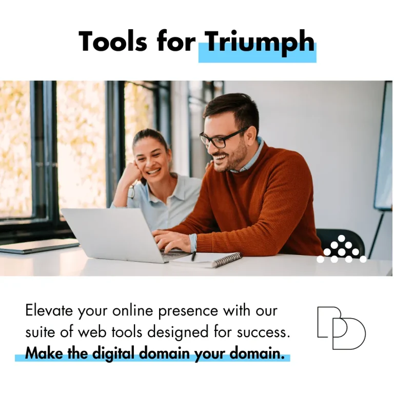 Social media post, title: tools for triumph
