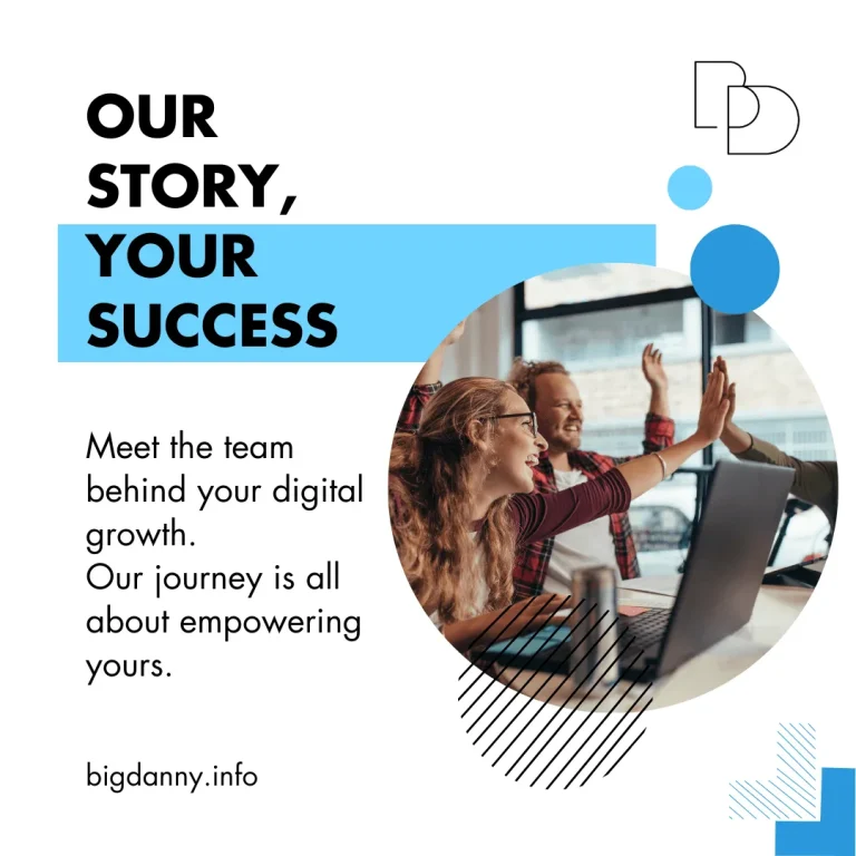 Social media post, title: your story, our success