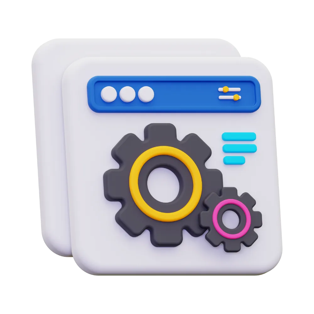 Icon showing two gears representing website plugins