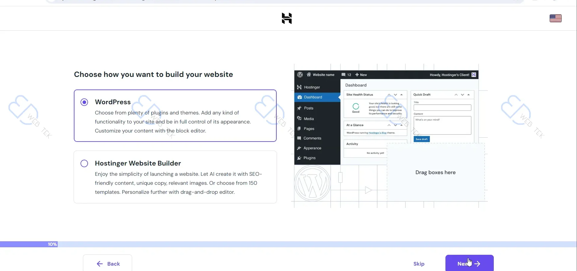 Choosing WordPress as the website platform