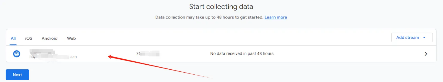 Navigating to Google Analytics website