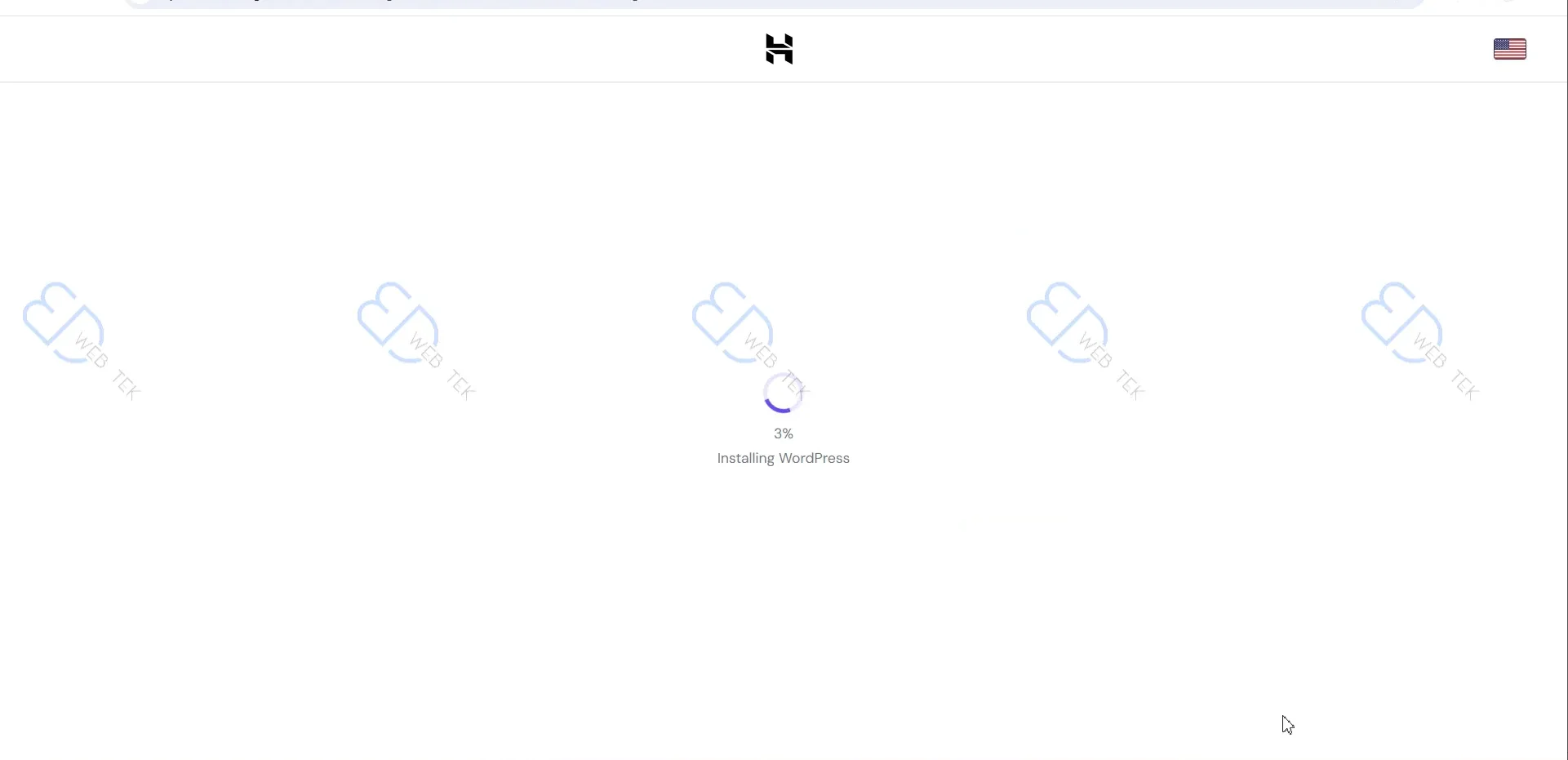 Hostinger creating the WordPress website