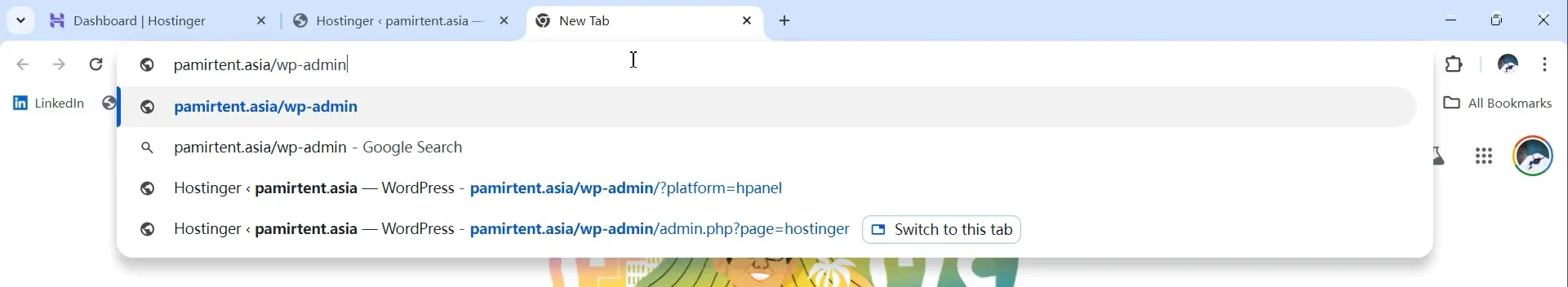 Direct login to WordPress