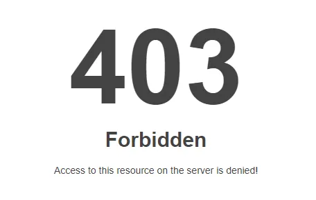 403 forbidden for blocked country
