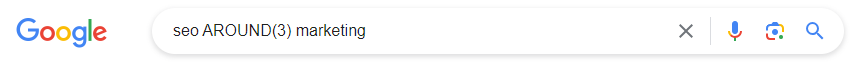 Google search operators- SEO AROUND(3) marketing