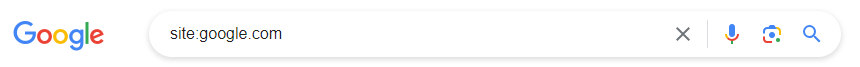 Google search commands site google.com