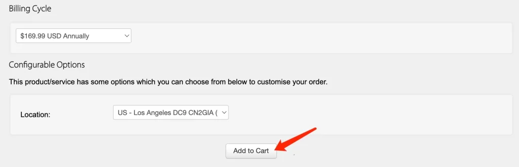 Adding the CN2 GIA plan to cart