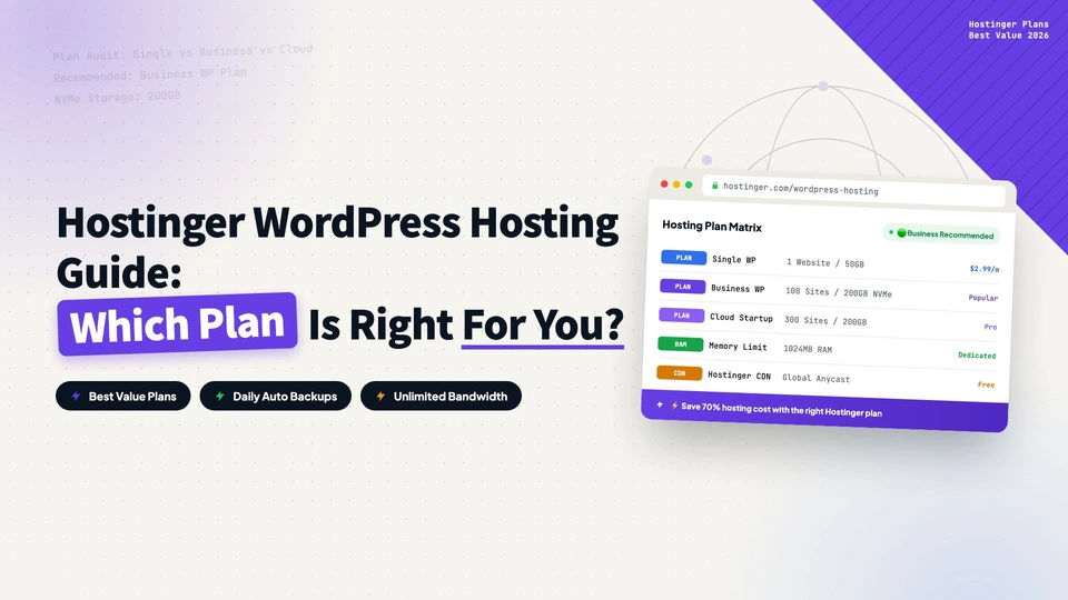 Hostinger WordPress Hosting Guide: Which Plan Is Right for You?