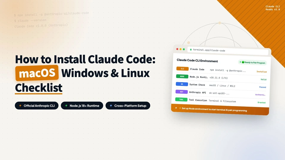 How to Install Claude Code on macOS, Windows, and Linux
