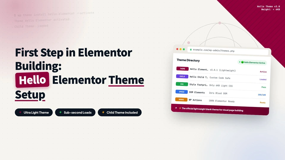 How to Install Hello Elementor Theme: Your First Step to Building with Elementor